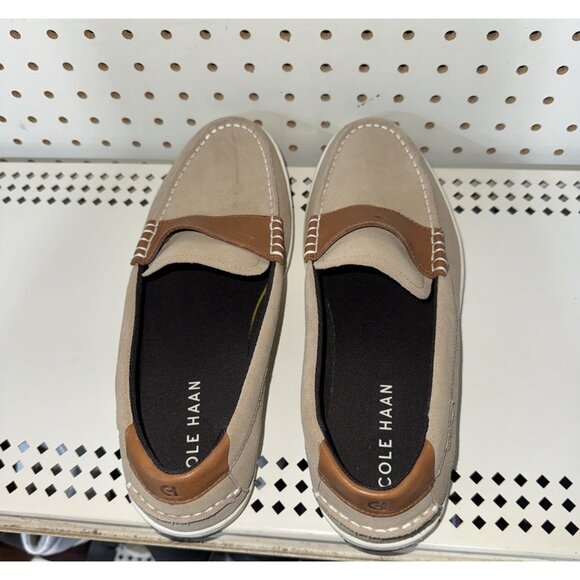 Cole Haan Nantucket Mens Suede Casual Slip On Penny Loafers Size 8.5 Tan Brown main image 6